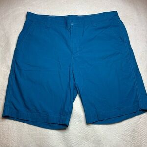 Columbia Teal Flat-Front Men's Shorts